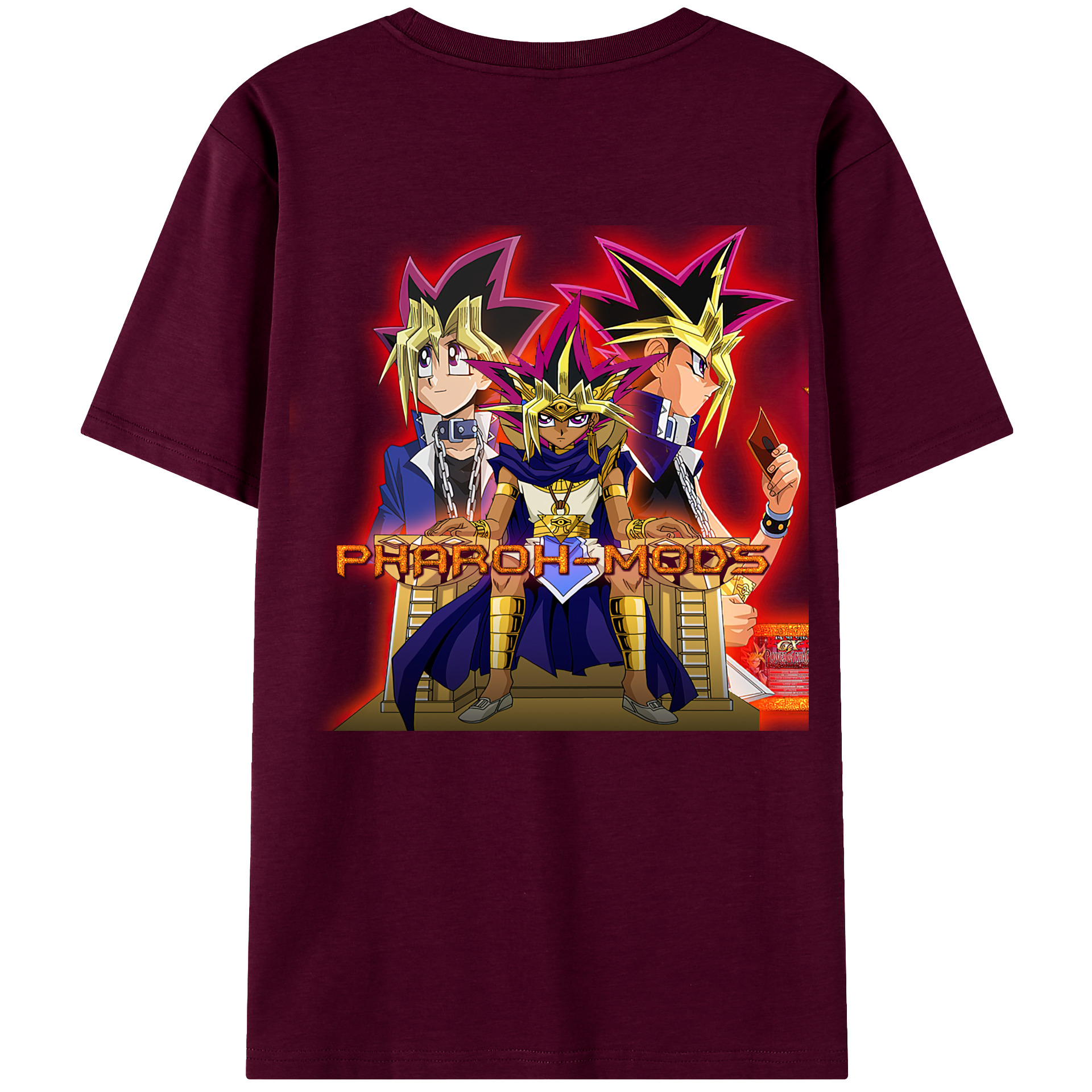 遊☆戯☆王 Yu-Gi-Oh! レディース半袖Tシャツ(バックプリント)